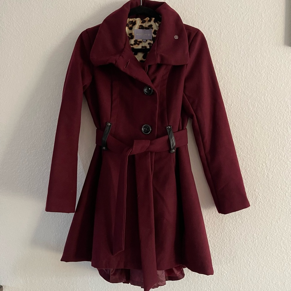 Women's Burgundy Coat